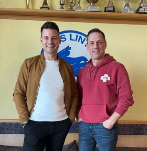 v.l. Marc Sattler (Sportlicher Leiter), Oliver Lerch. (Foto: TuS Linter) 